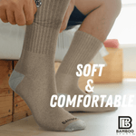Premium Bamboo Rayon Crew Socks | 3/6-Pack