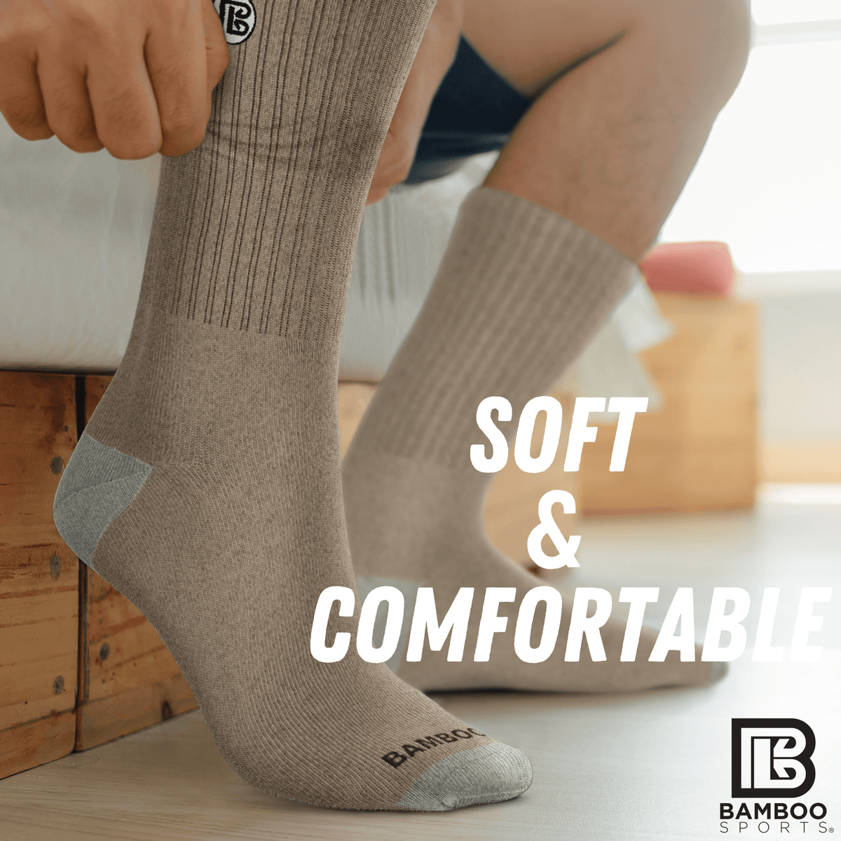 Premium Bamboo Rayon Crew Socks | 3/6-Pack