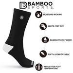 Premium Bamboo Rayon Crew Socks | 3/6-Pack