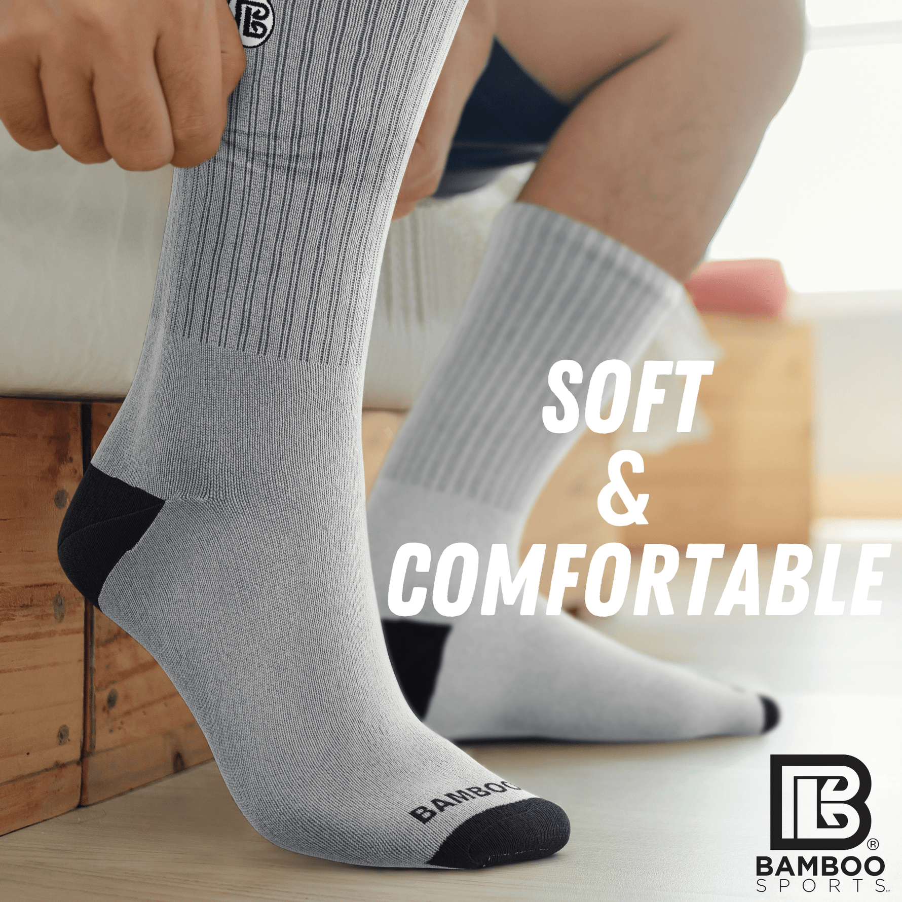 Premium Bamboo Rayon Crew Socks | 3/6-Pack
