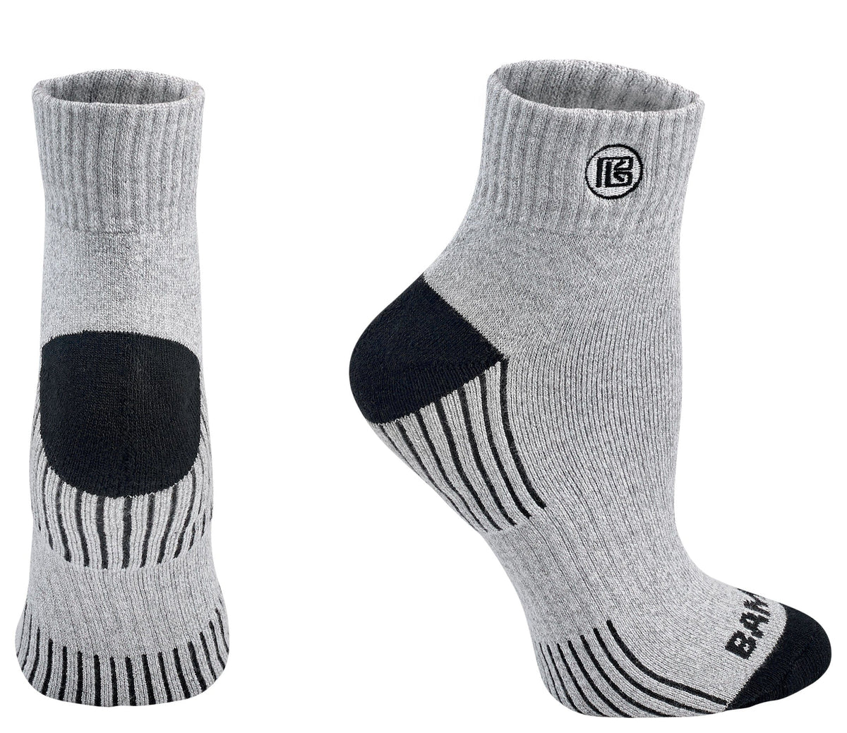 Premium Bamboo Rayon Quarter High Crew Socks | 3/6-Pack