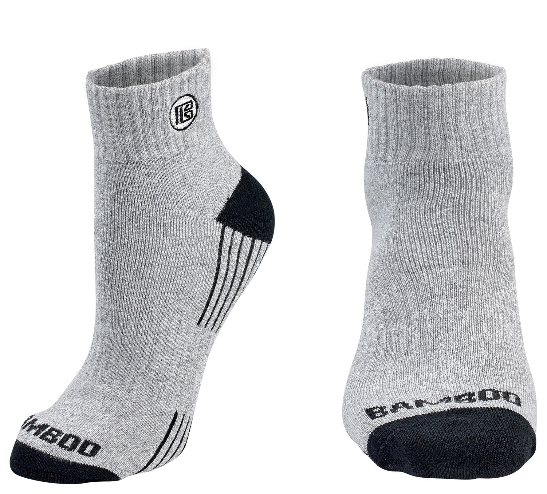Premium Bamboo Rayon Quarter High Crew Socks | 3/6-Pack