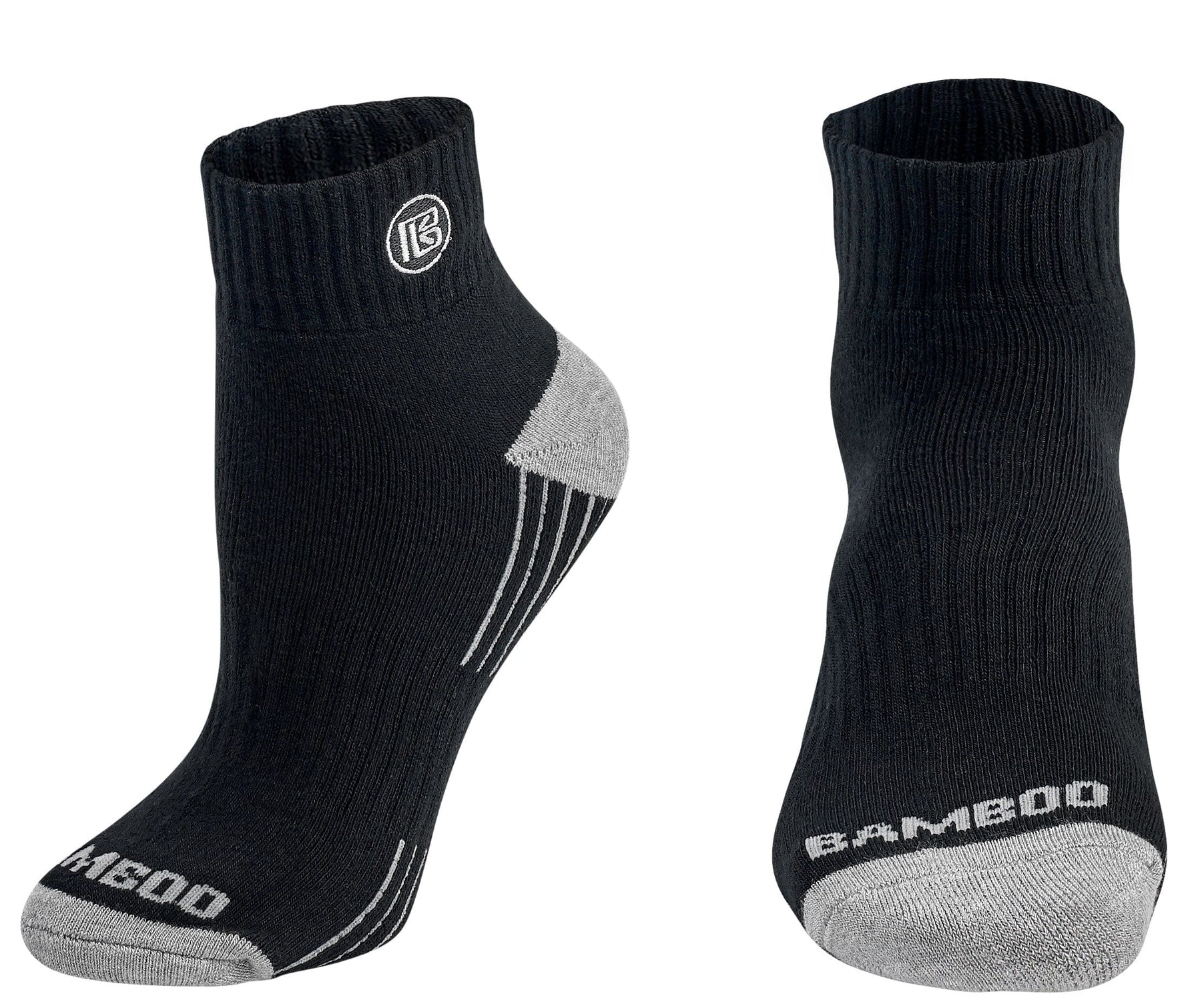 Premium Bamboo Rayon Quarter High Crew Socks | 3/6-Pack