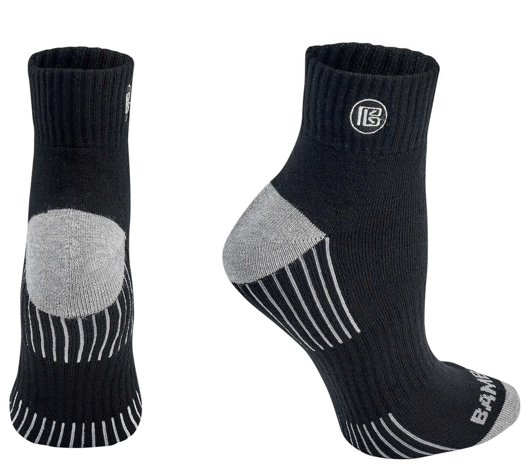 Premium Bamboo Rayon Quarter High Crew Socks | 3/6-Pack