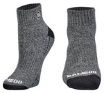 Premium Bamboo Rayon Quarter High Crew Socks | 3/6-Pack