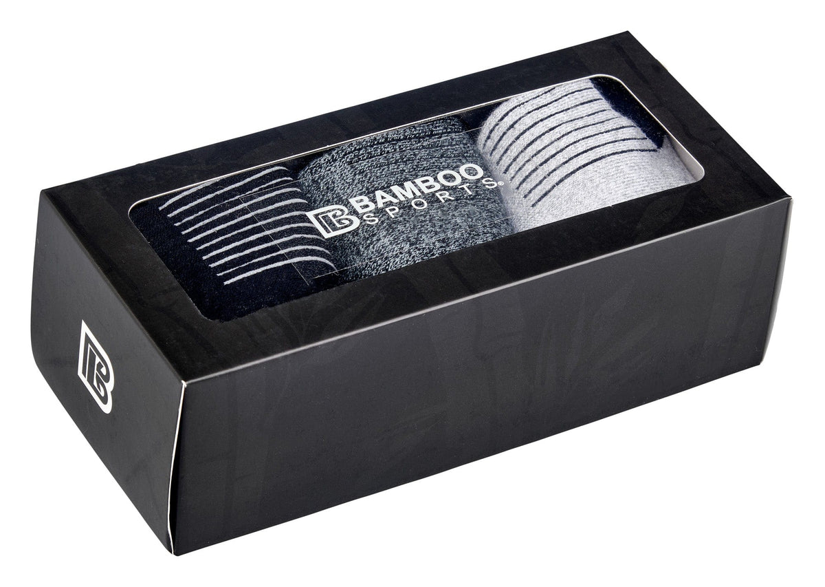 Premium Bamboo Rayon Quarter High Crew Socks | 3/6-Pack
