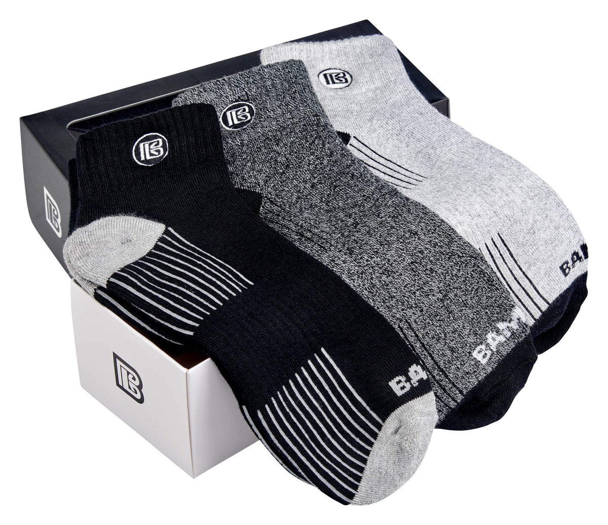 Premium Bamboo Rayon Quarter High Crew Socks | 3/6-Pack