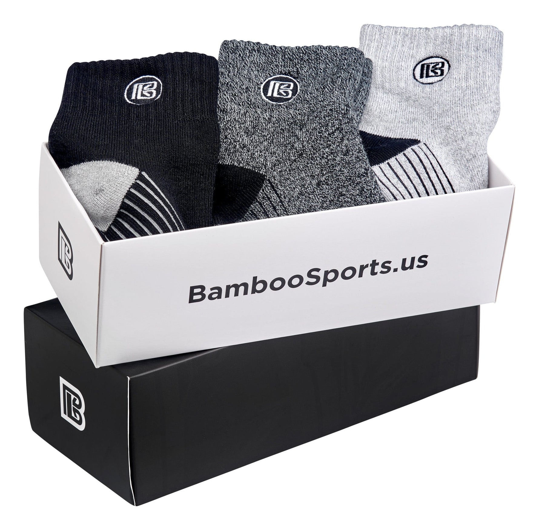 Premium Bamboo Rayon Quarter High Crew Socks | 3/6-Pack