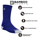 Premium Bamboo Rayon Crew Socks | 3/6-Pack