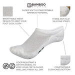 Invisible No Show Bamboo Rayon Socks | 3/6-Pack