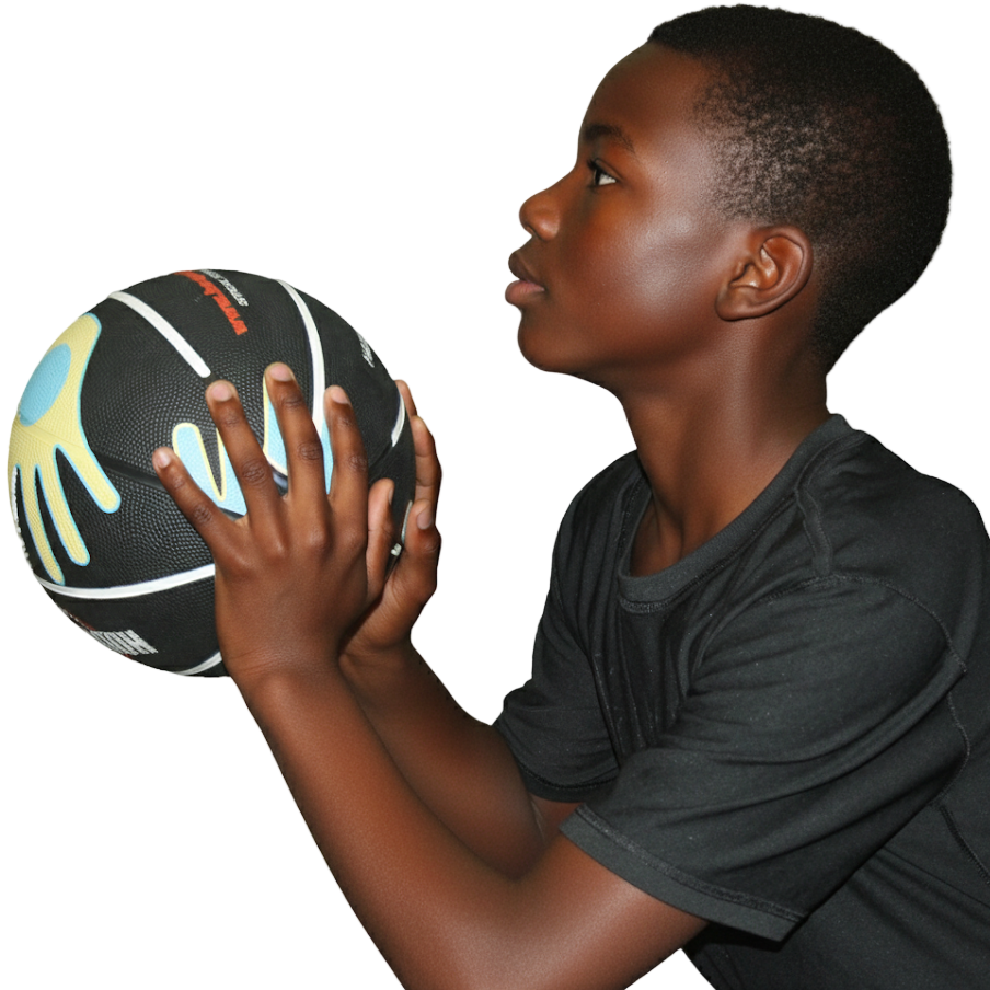 Hands on Shooter Basketball with Hand Placement