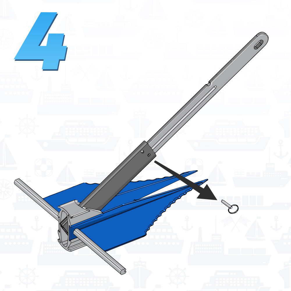 Fluke Anchor | Retractable Shaft (5lbs)