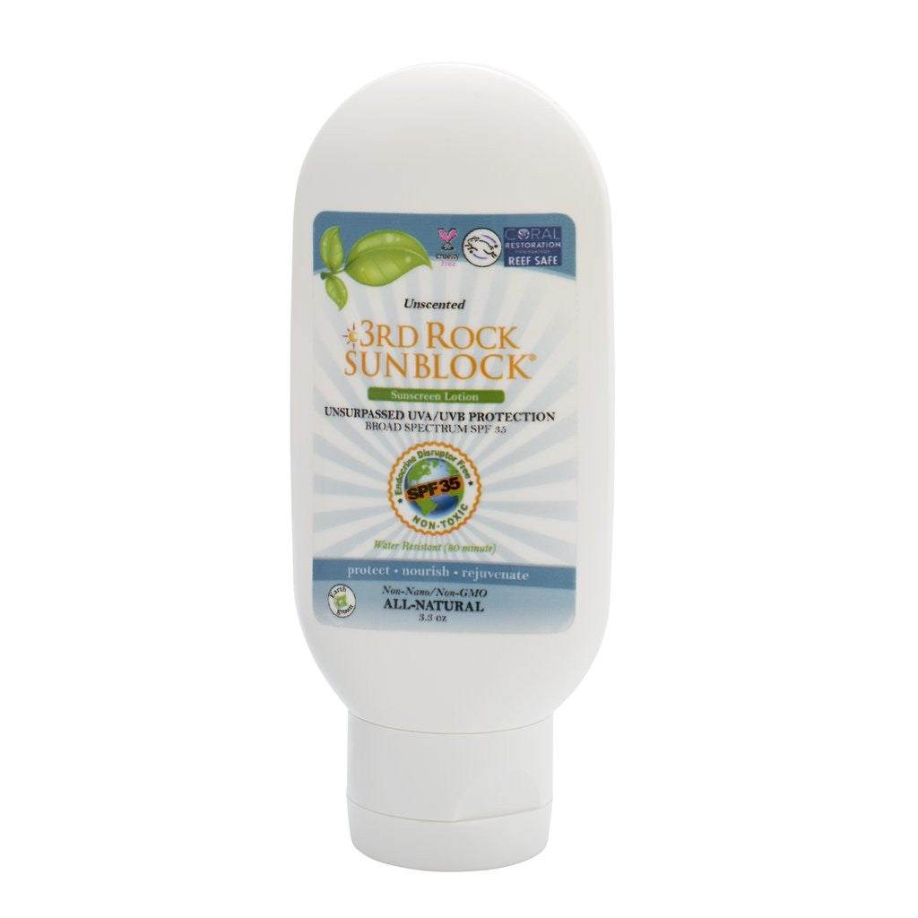 3rd Rock Sunblock® Sunscreen Lotion Unscented | Zinc Oxide SPF 35