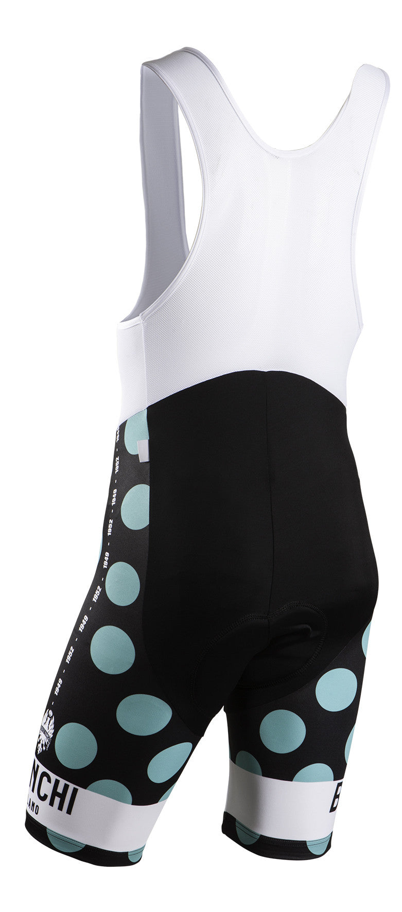 Bianchi Milano Victory Men's Bib Shorts Polka Dots Black/Celeste