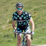 Bianchi Milano Victory Men's Bib Shorts Polka Dots Black/Celeste