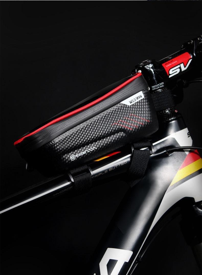 Top Tube WP Hard Shell Cycling Bag with TPU Touch Screen Phone Case
