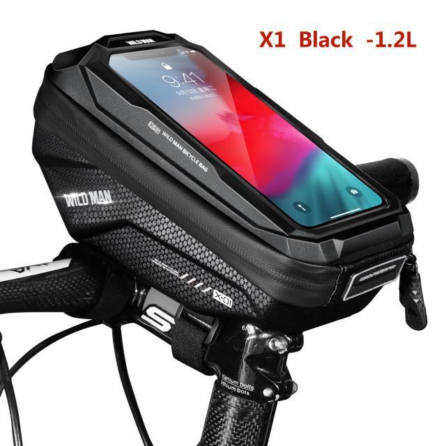 Top Tube WP Hard Shell Cycling Bag with TPU Touch Screen Phone Case