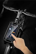 Top Tube WP Hard Shell Cycling Bag with TPU Touch Screen Phone Case