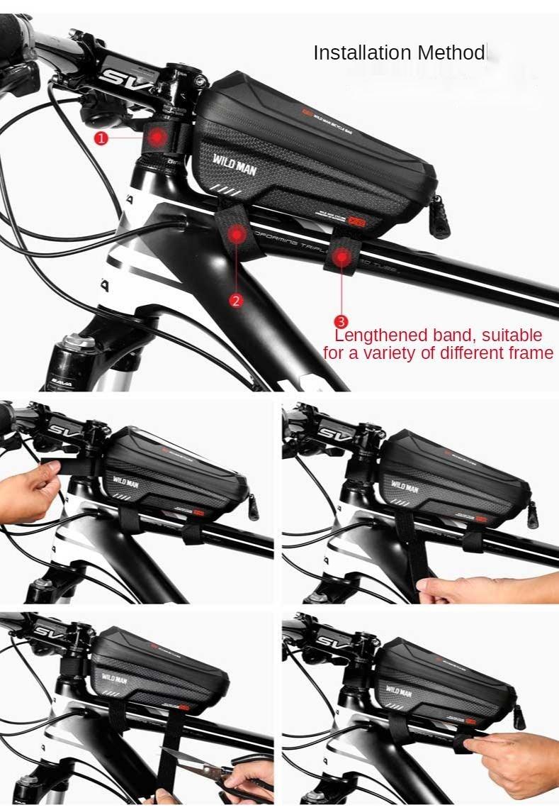 Top Tube WP Hard Shell Cycling Bag with TPU Touch Screen Phone Case