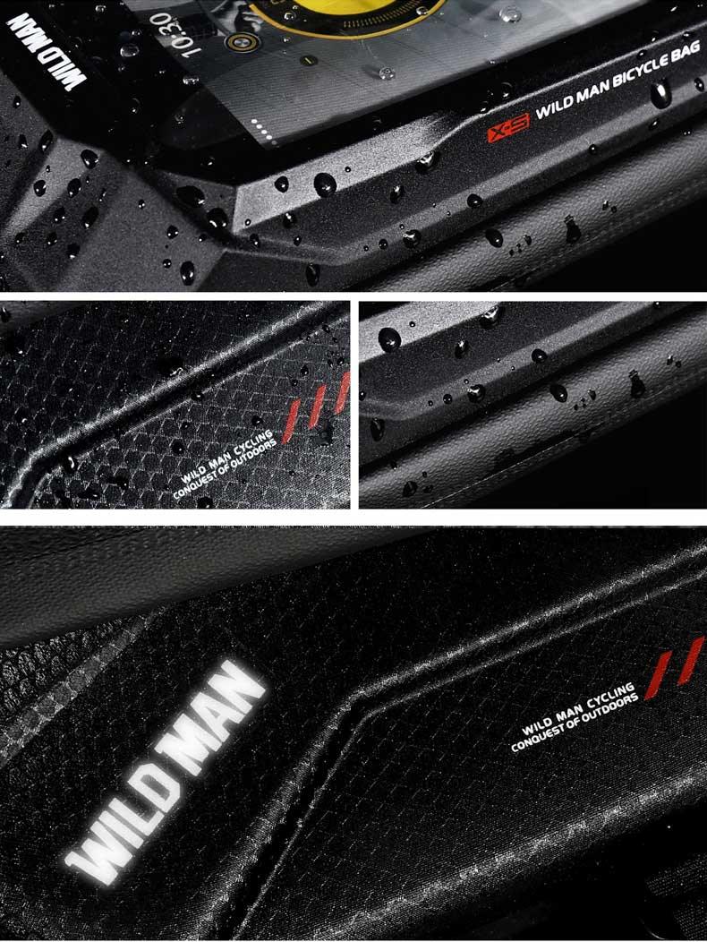 Top Tube WP Hard Shell Cycling Bag with TPU Touch Screen Phone Case