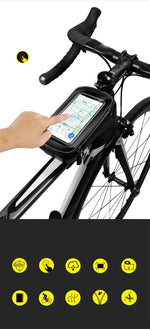 Top Tube WP Hard Shell Cycling Bag with TPU Touch Screen Phone Case