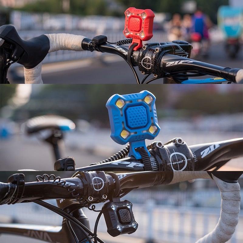 Bike Electric Horn Bell with Lights | USB Charging 1200mAh