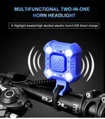 Bike Electric Horn Bell with Lights | USB Charging 1200mAh