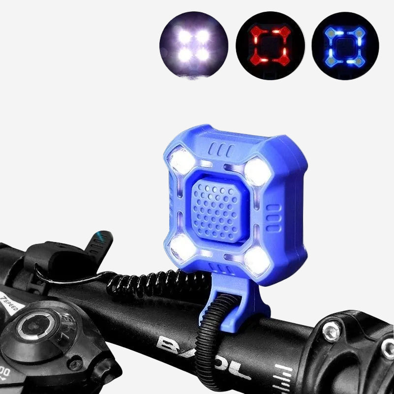 Bike Electric Horn Bell with Lights | USB Charging 1200mAh