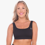 Open Back Sports Bra | Black