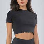 90s Baby Tee | Cloud Set Black