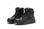 Botas Pro Black Men's 6” Side Zipper Rubber Sole Tactical Boots | BMP111BK