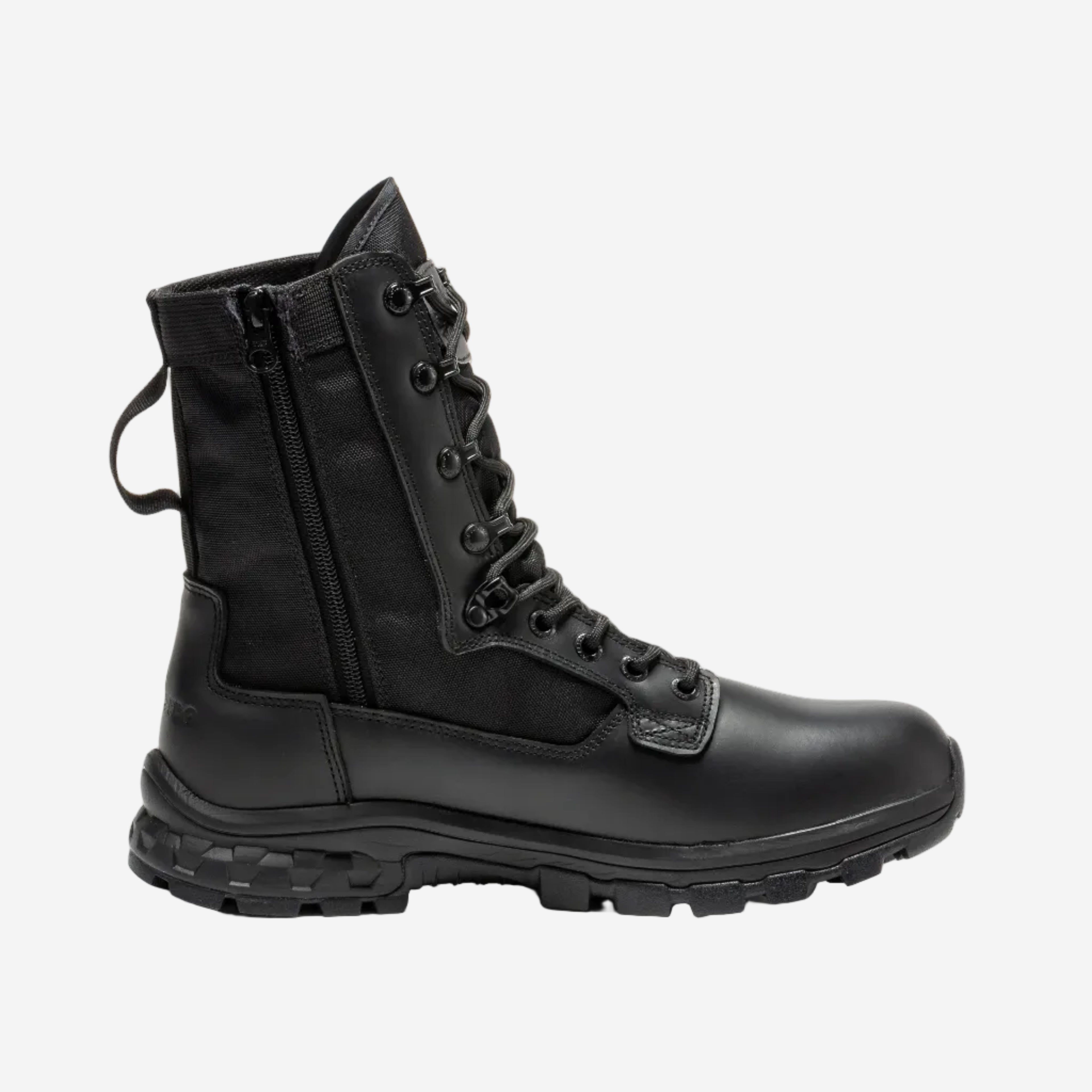 Botas Pro Black Men's 8" Side Zipper Military Tactical Boots | BP401BK