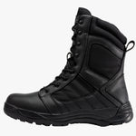 Botas Pro Black Men's 8” Side Zipper Rubber Sole Tactical Boots | BMP110BK