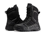 Botas Pro Black Men's 8” Side Zipper Rubber Sole Tactical Boots | BMP110BK