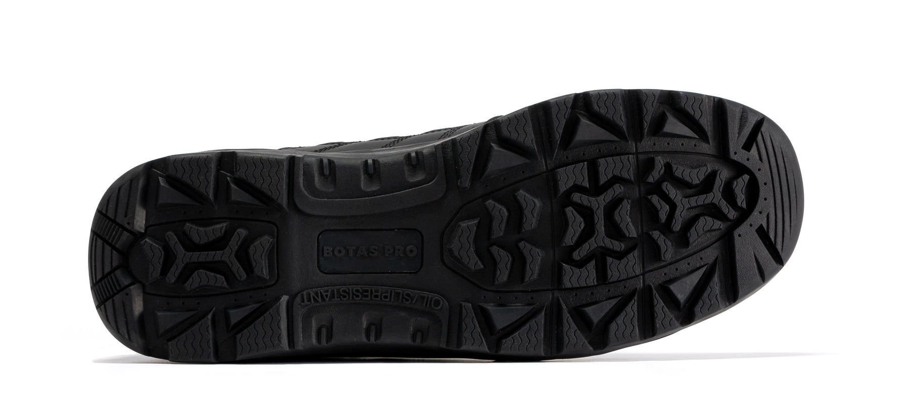 Botas Pro Black Men's 8” Side Zipper Rubber Sole Tactical Boots | BMP110BK