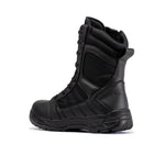 Botas Pro Black Men's 8” Side Zipper Rubber Sole Tactical Boots | BMP110BK