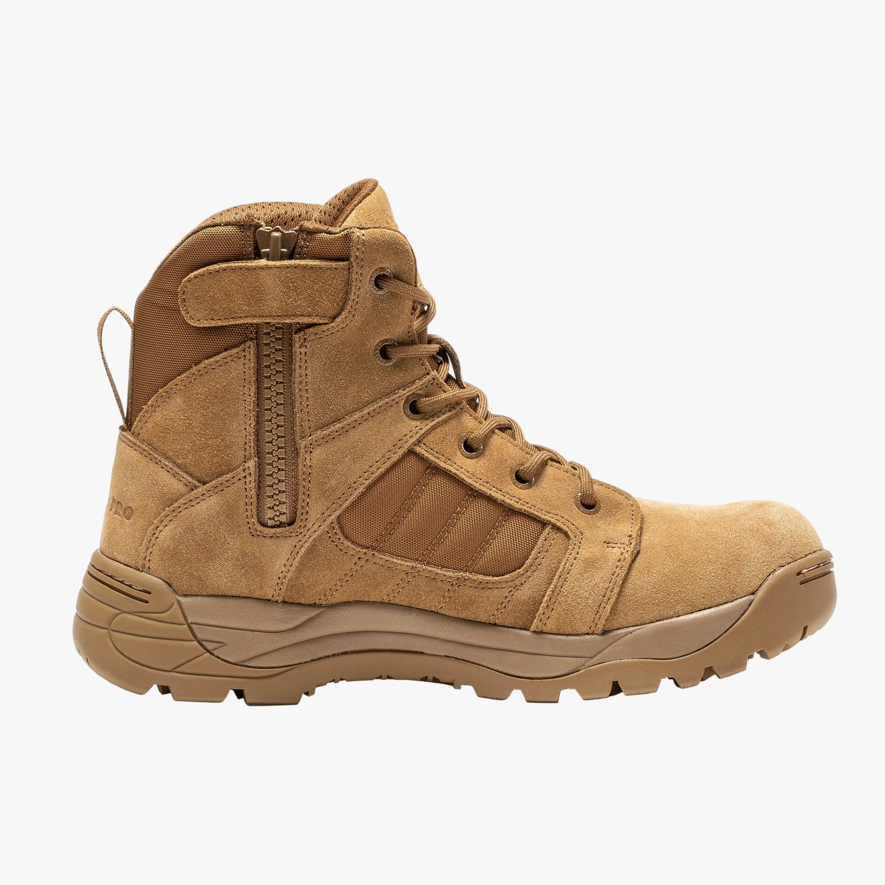 Botas Pro Coyote Men's 6” Side Zipper Rubber Sole Tactical Boots | BMP111CT