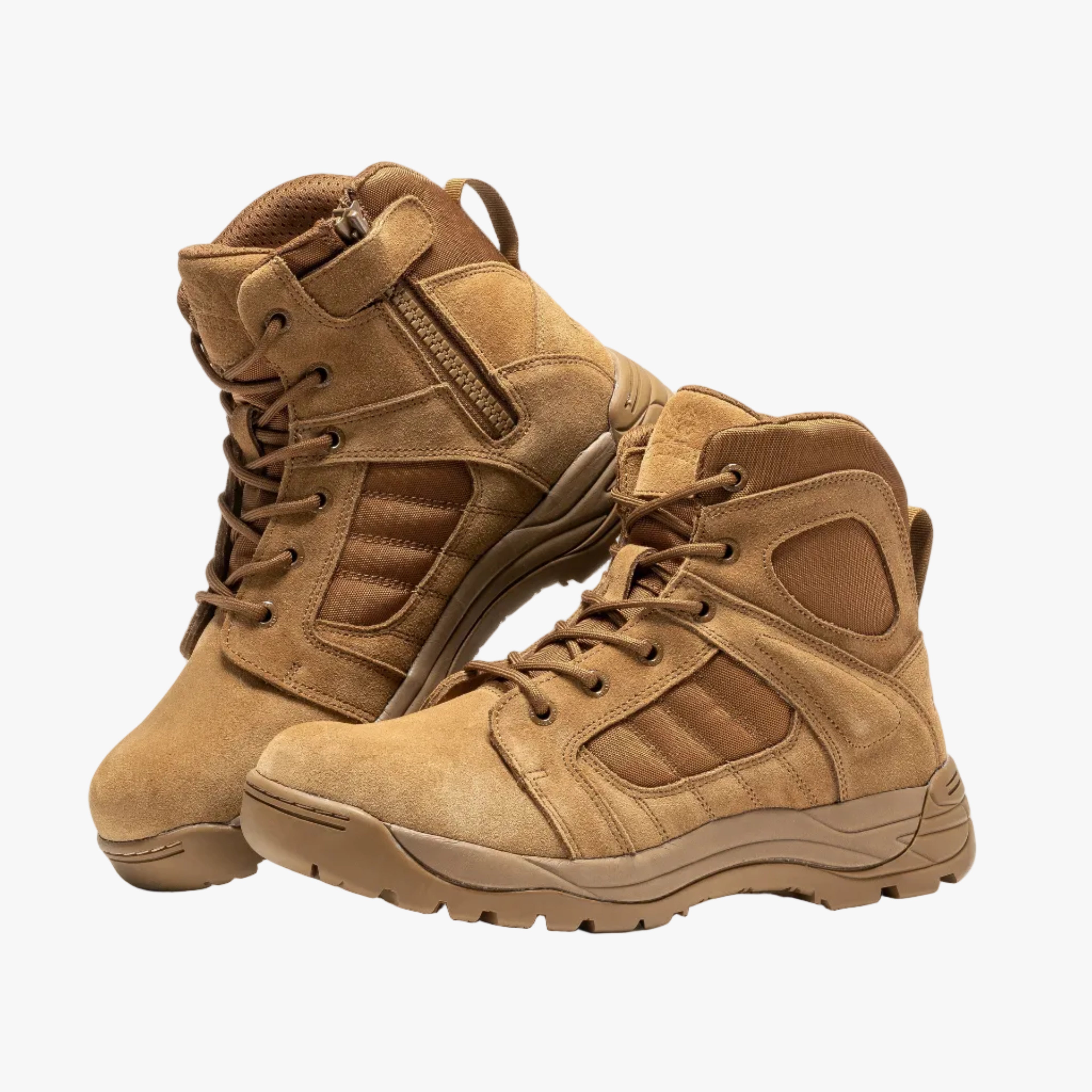 Botas Pro Coyote Men's 6” Side Zipper Rubber Sole Tactical Boots | BMP111CT