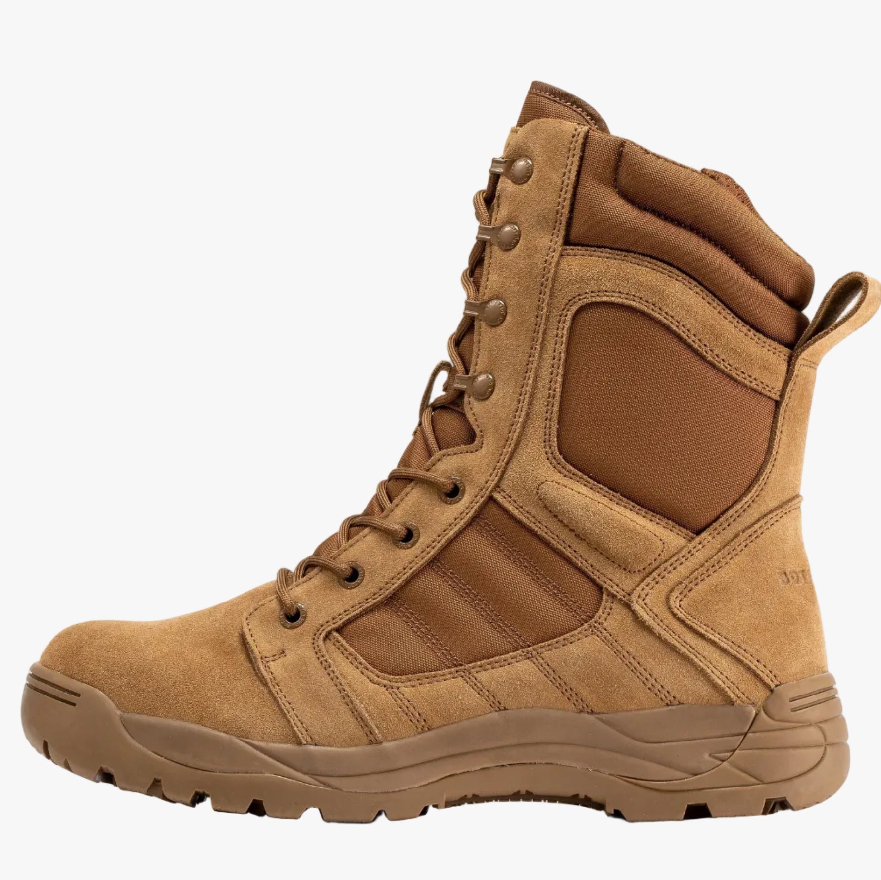 Botas Pro Coyote Men's 8” Side Zipper Rubber Sole Tactical Boots |  BMP110CT