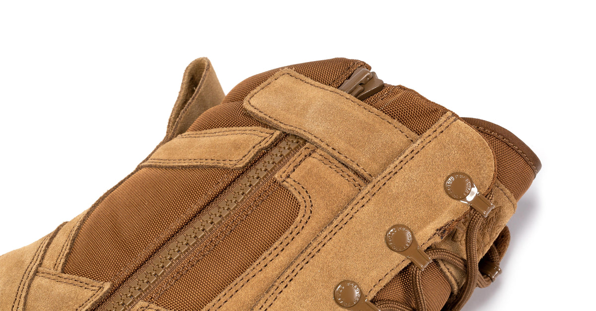 Botas Pro Coyote Men's 8” Side Zipper Rubber Sole Tactical Boots |  BMP110CT