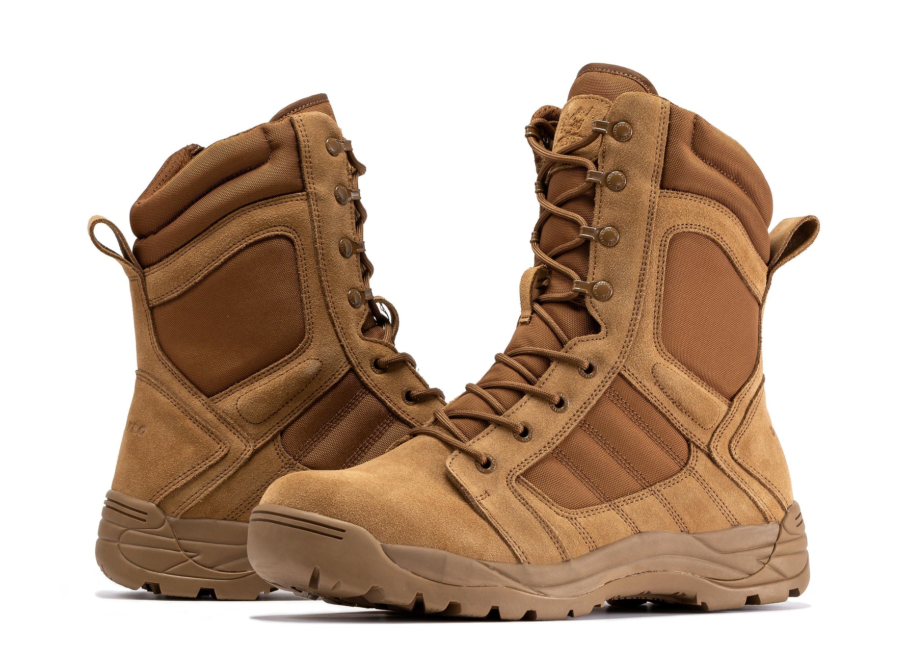 Botas Pro Coyote Men's 8” Side Zipper Rubber Sole Tactical Boots |  BMP110CT