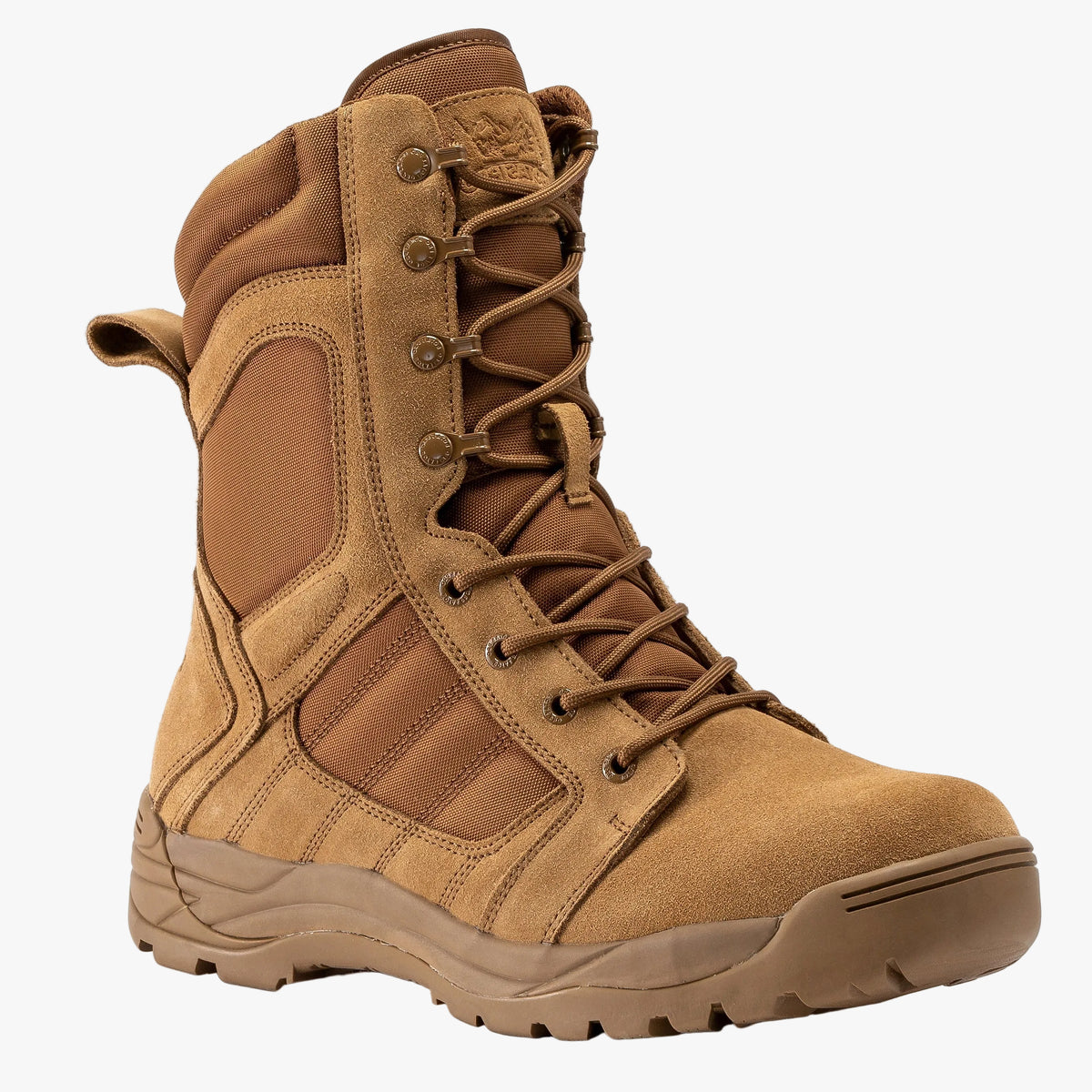 Botas Pro Coyote Men's 8” Side Zipper Rubber Sole Tactical Boots |  BMP110CT