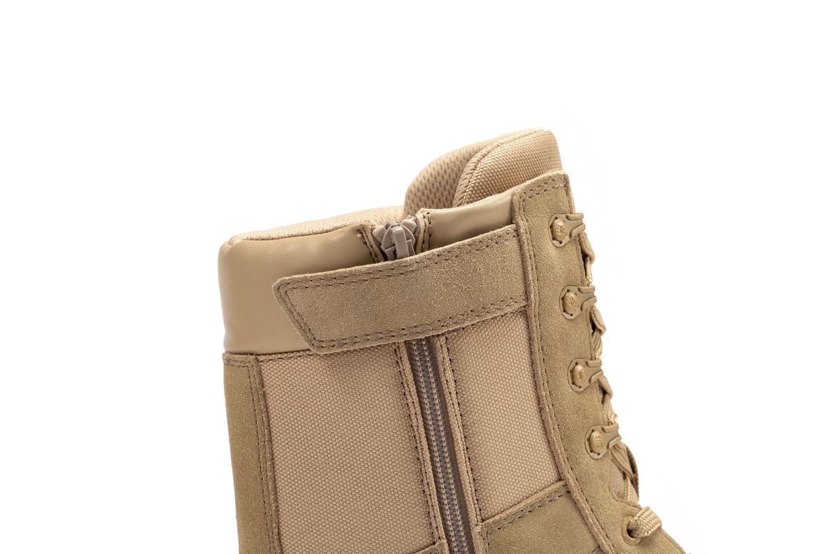 Botas Pro Sand Men's 8" Side Zipper Military Tactical Boots | BP701