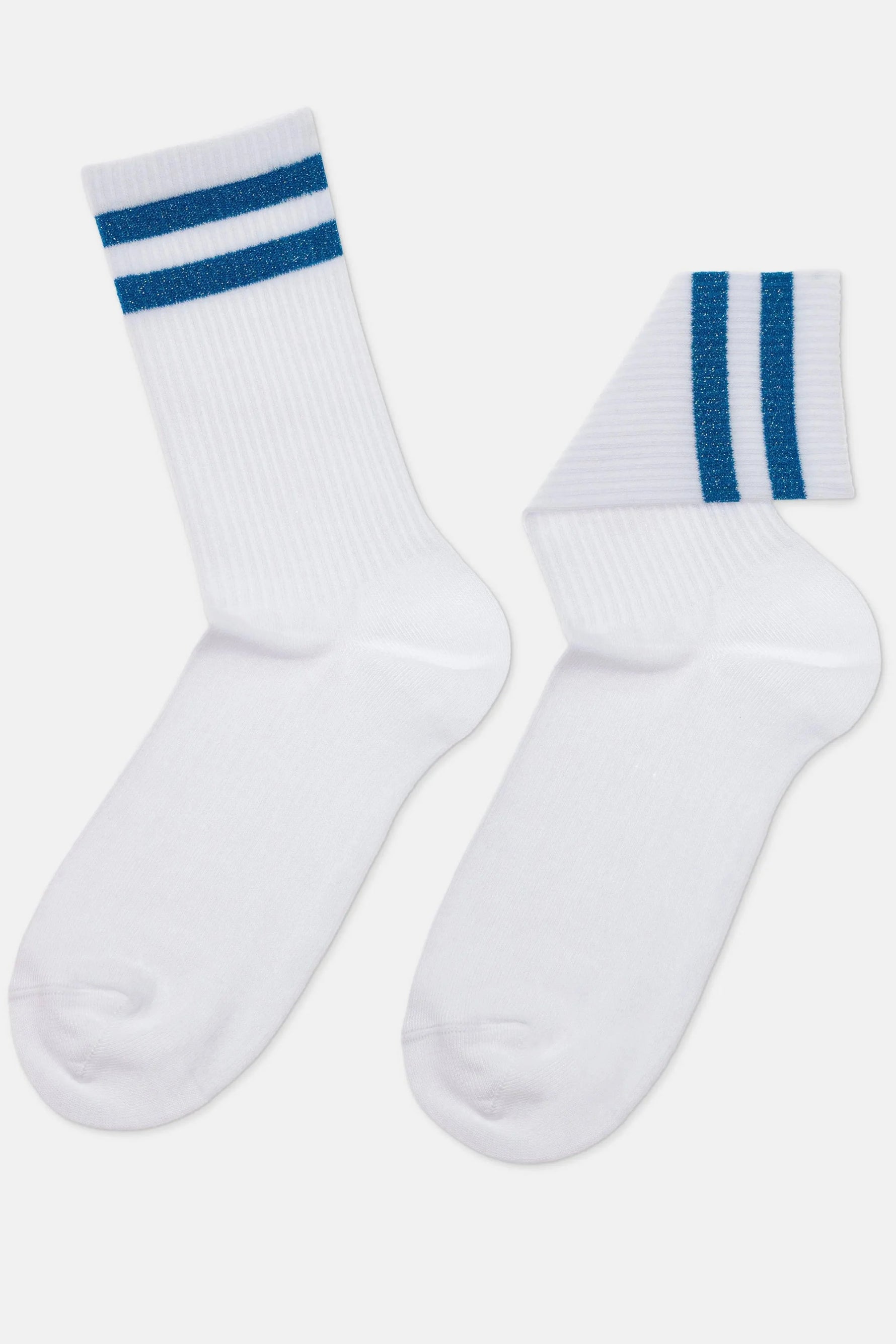 Conte Active Cotton Long Socks with Lurex Stripes