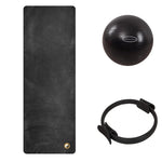 Studio Pilates Accessories Bundle | PersonalHour Rubber Yoga Mat + Pilates Ring + Pilates Ball | ACB001