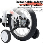 18" Sporty Kids Bike with Training Wheels and Stand Adjustable Saddle | Aged 5-10 Years (Tall Height 39-49")