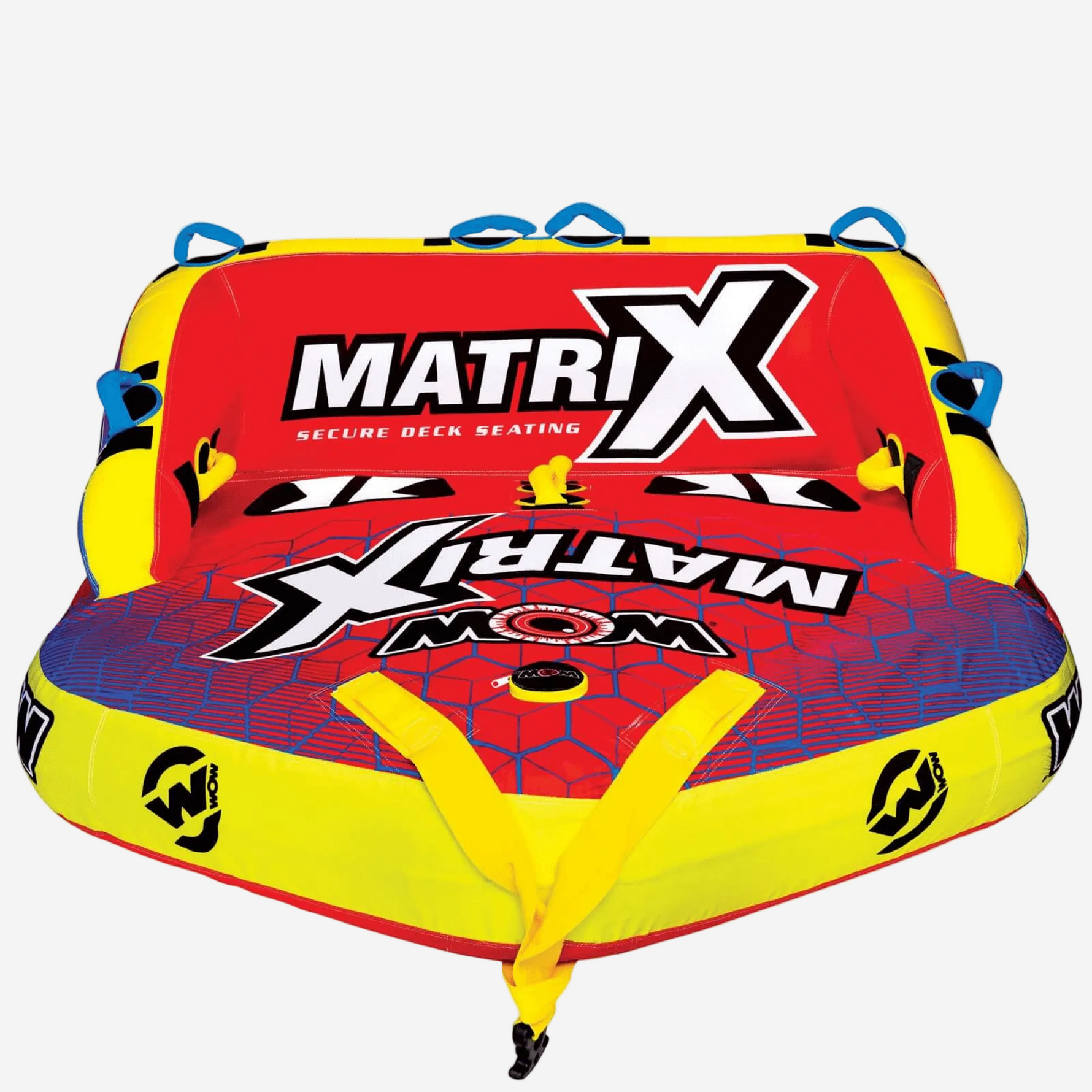 WOW Watersports Matrix Towable Boat Tube with Secure Seating for 1-4 Persons