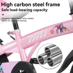 16" Sporty Kids Bike with Training Wheels and Stand Adjustable Saddle | Aged 4-8 Years (Tall Height 41-46")