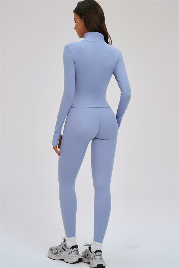 The Kinetic Zip Jacket Sports Bra Leggings | 3-Piece Set