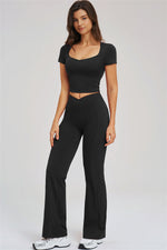 The Sizzle T-Shirt Flared Leggings | 2-Piece Set